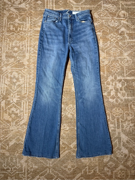 rag & bone Denim - rag & bone women’s mid-blue Casey high rise flare jeans 30 inch L